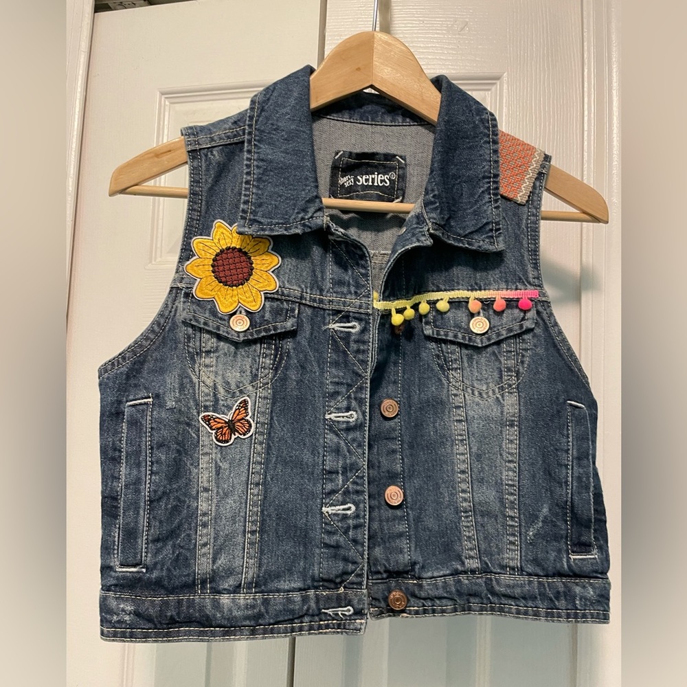 Butterfly Denim Vest